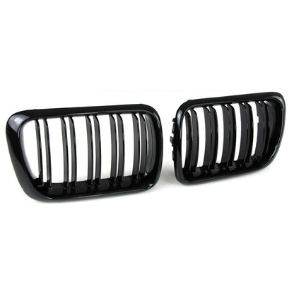 Glossy Double Bar Sport Radiator Grille for BMW 3 Series E36 96-99