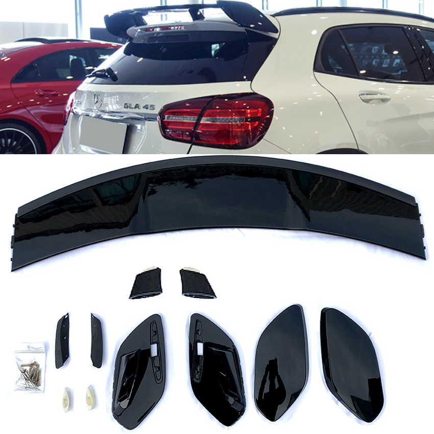 For Mercedes X156 GLA CLASS ROOF SPOILER REAR WING AMG BLACK OPTIC 