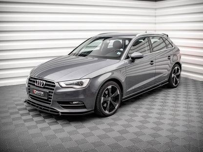 💕  Sotto minigonne  adatto per   AUDI A3 SPORTBACK 8V nero lucido 💕