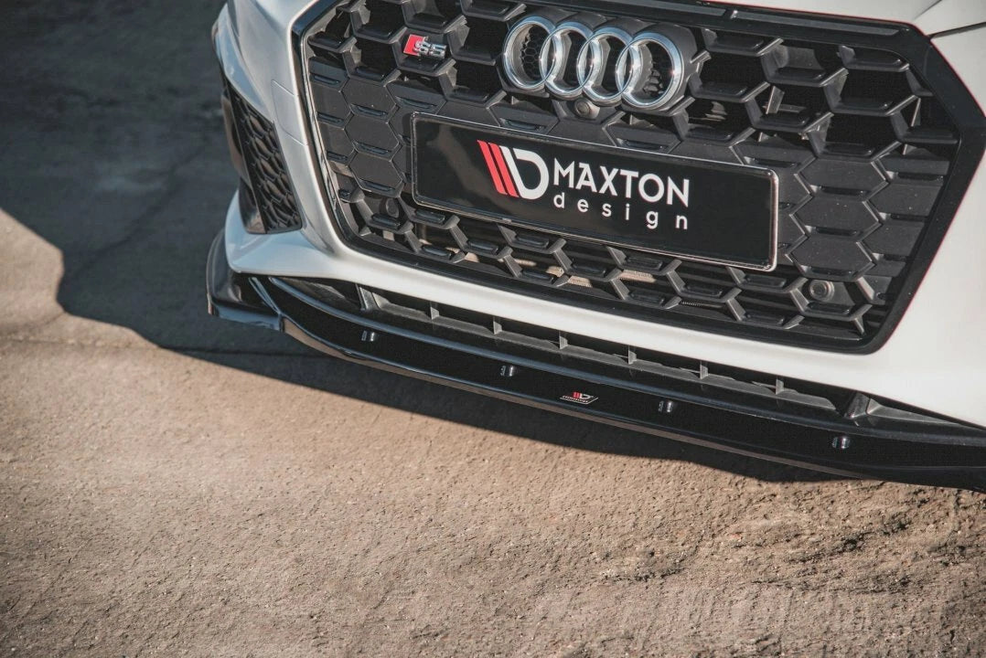 💕Splitter  adatto per  AUDI S5 / A5 S-LINE F5 FL nero  lucido💕