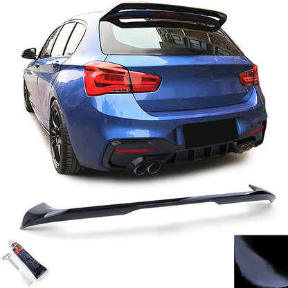 Spoiler posteriore sul tetto look sportivo nero lucido adatto per BMW Serie 1 F2
