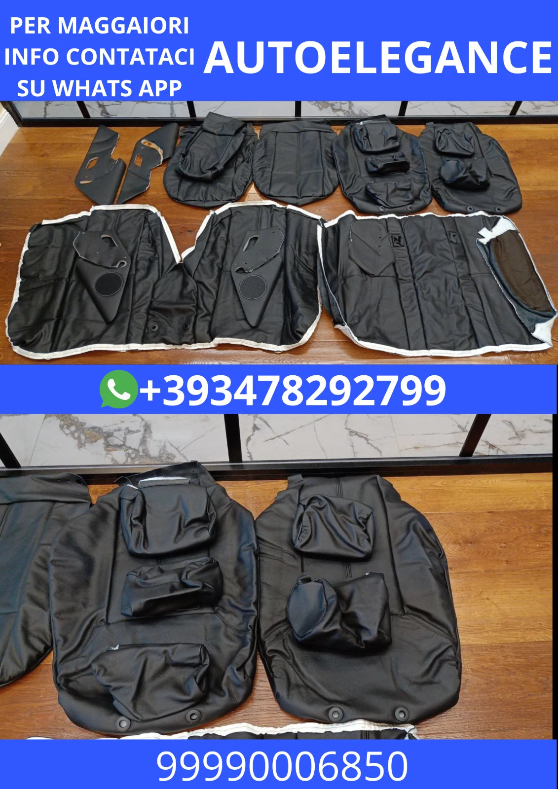 🎀Kit fodere pelle nero c per BMW E39 Berlina - 99990006850🎀