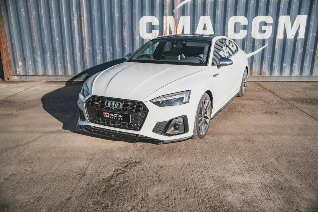 💕Splitter  adatto per  AUDI S5 / A5 S-LINE F5 FL nero  lucido💕