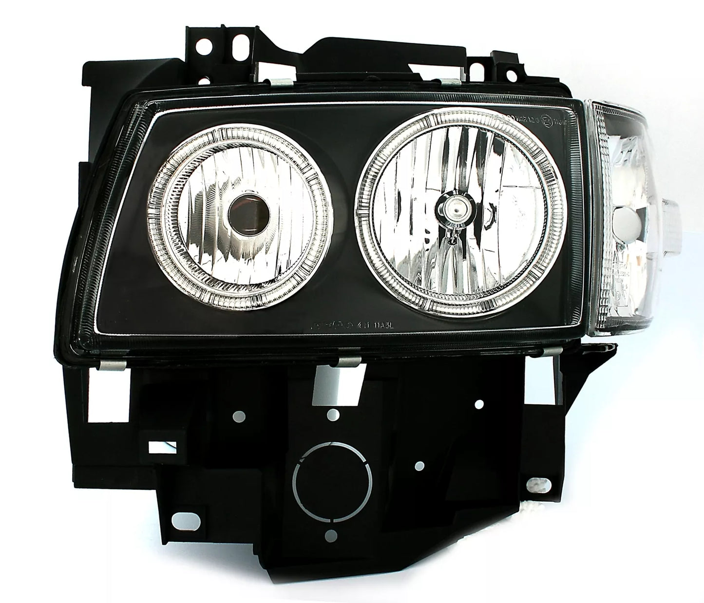 🔥Fari Angel Eyes per VW T4 96-03 Autobus Multivan vettura anteriore lunga neri