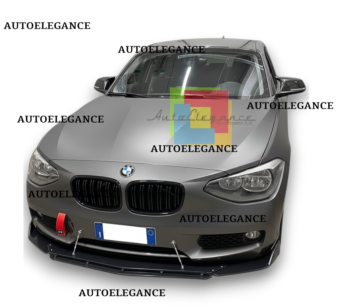💫SPLITTER ANTERIORE NERO LUCIDO PER BMW SERIE 1 F20 F21 2011-2019💫