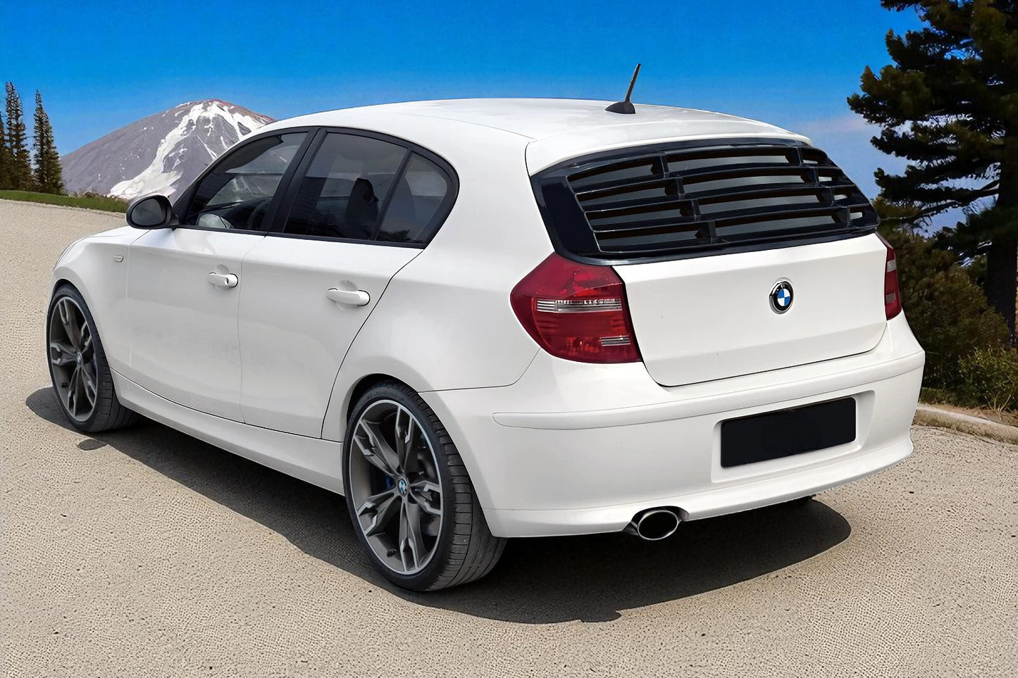 💫 Persiana Lunotto / Louver Posteriore in ABS Nero per BMW Serie 1 E87 💫