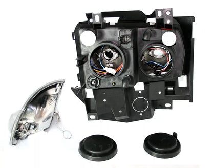 🔥Fari Angel Eyes per VW T4 96-03 Autobus Multivan vettura anteriore lunga neri