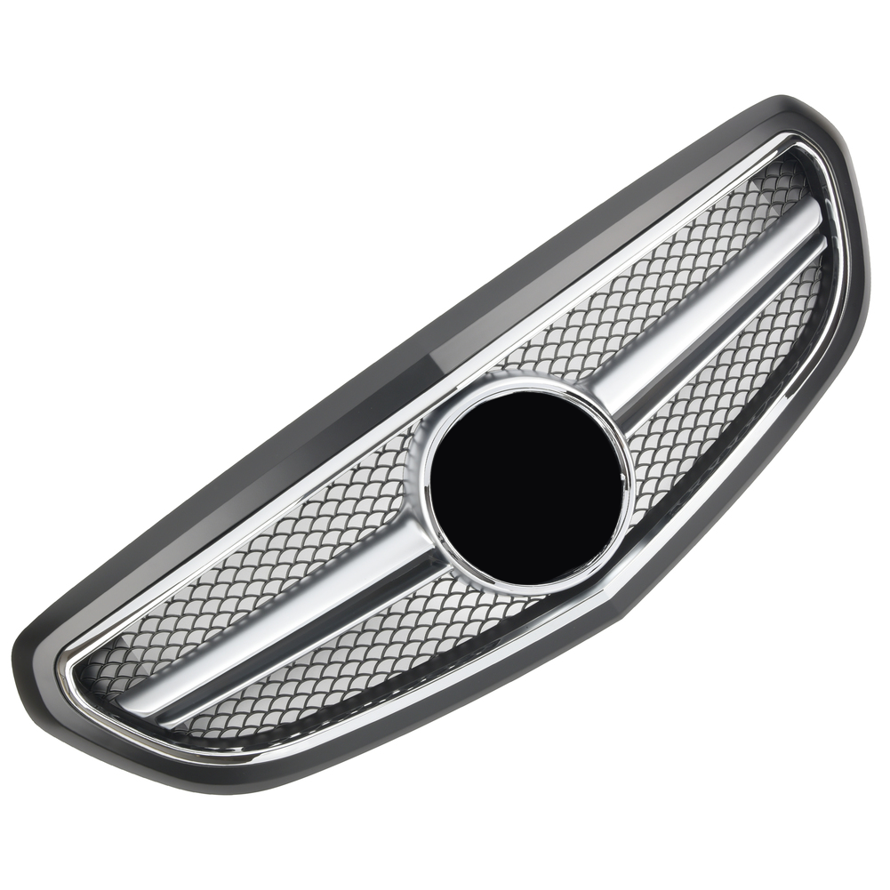 Griglia sportiva per Mercedes W212 S212 E DAL 2013 AVANTGARDE AMG OPTIK NERO + LOGO (PROMO)