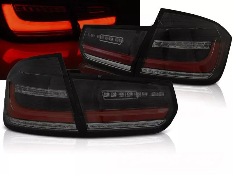 Luci posteriori LED nere per BMW F30 luci posteriori frecce di marcia