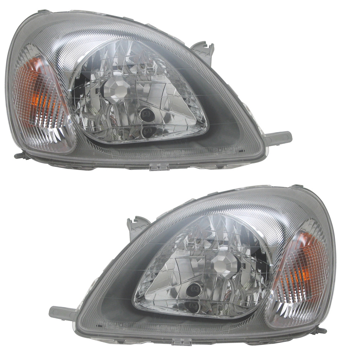 Set luci posteriori per Toyota Yaris CP10 1999-2003 LWR indicatore grigio chiaro