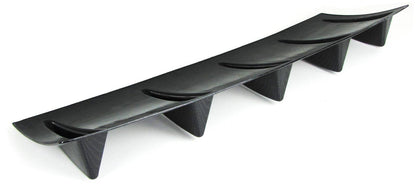 Diffusore posteriore universale per paraurti posteriore con 5 alette carbon look