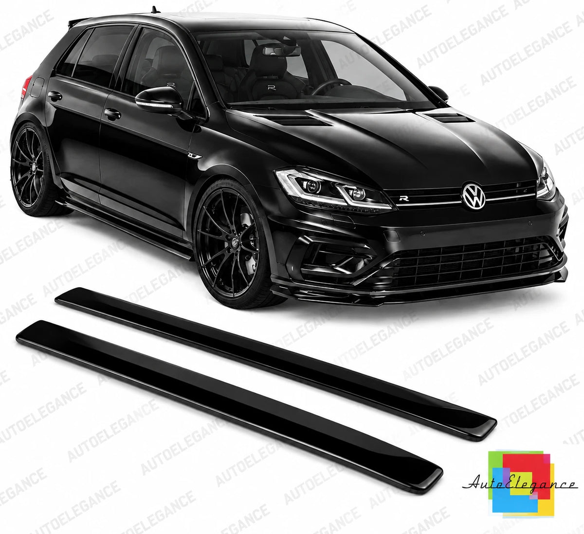 👉Sotto Minigonne laterali adatto per VW Golf Mk7.5 R (2017-2020)👈