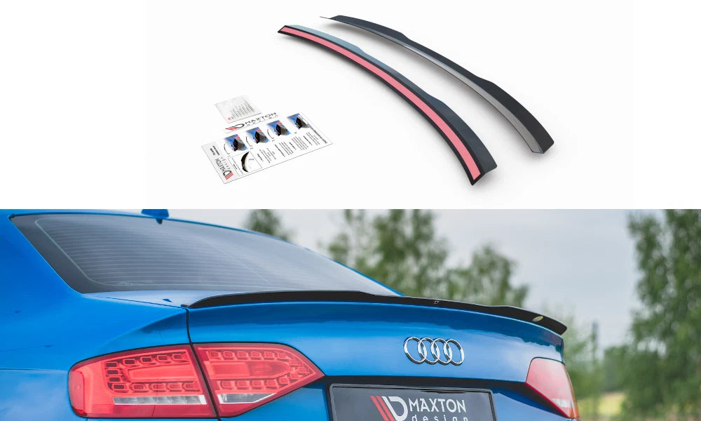 💕 Spoiler adatto per    Audi A4 / A4 S-Line B8 / B8 FL Berlina  nero lucido 💕