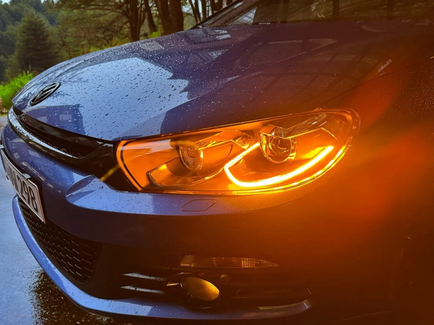 Faro proiettore full led per vw scirocco 3 08-18 indicatore di direzione dinamico alogeno
