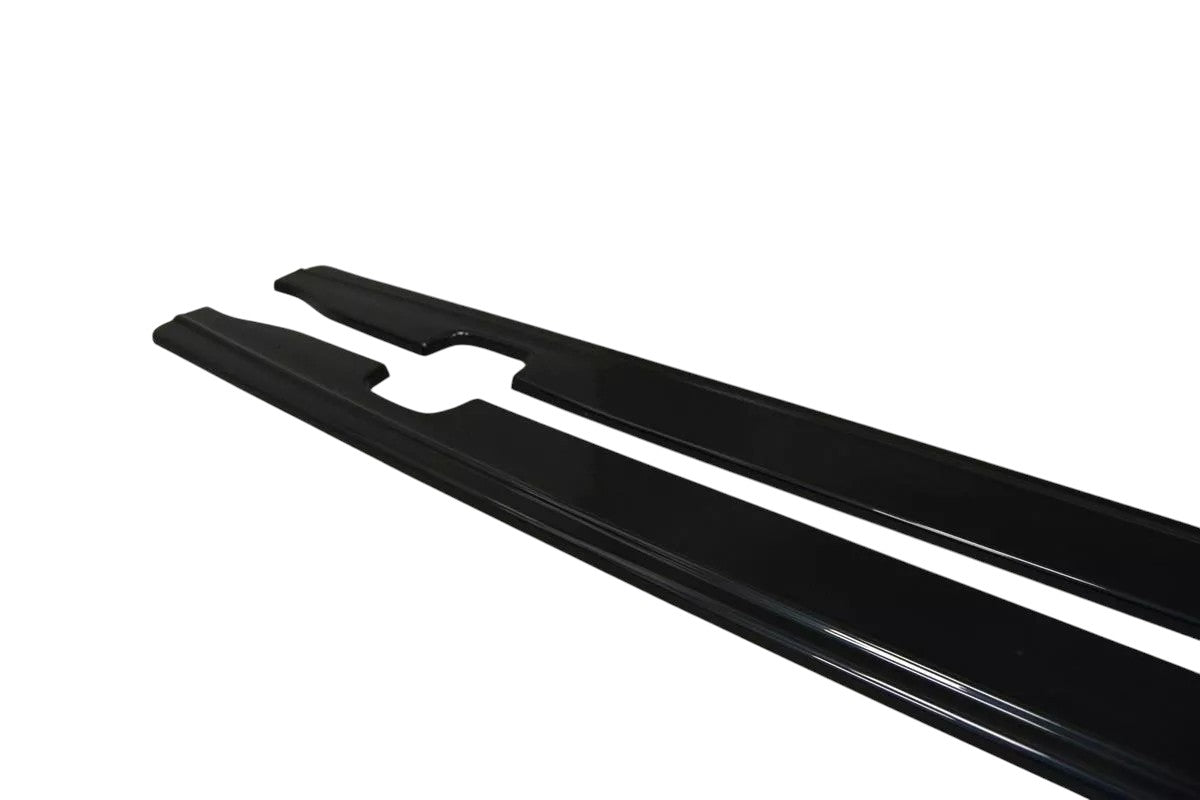✨Minigonne laterali design nero lucido ABS adatto per Audi A6 C7 S-Line FL ✨