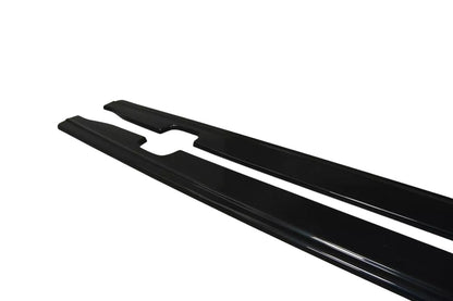 ✨Minigonne laterali design nero lucido ABS adatto per Audi A6 C7 S-Line FL ✨