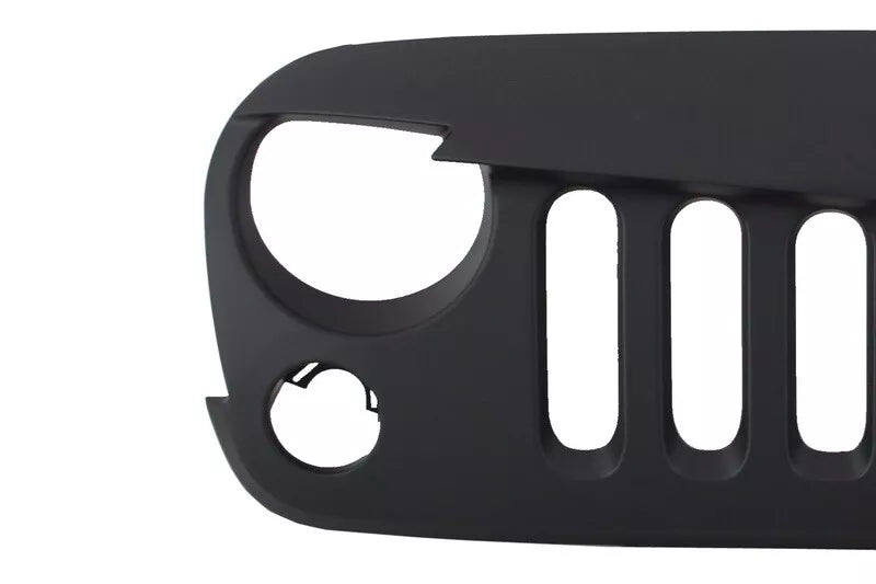 💎Paraurti metallo per Jeep Wrangler Rubicon JK 07-17 Fendinebbia Griglia Nero💎