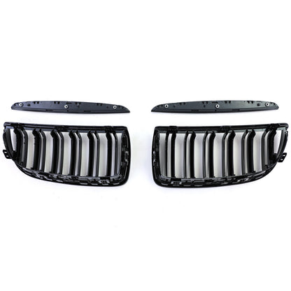 Griglia radiatore sportiva doppia barra performance lucida adatta BMW Serie 3