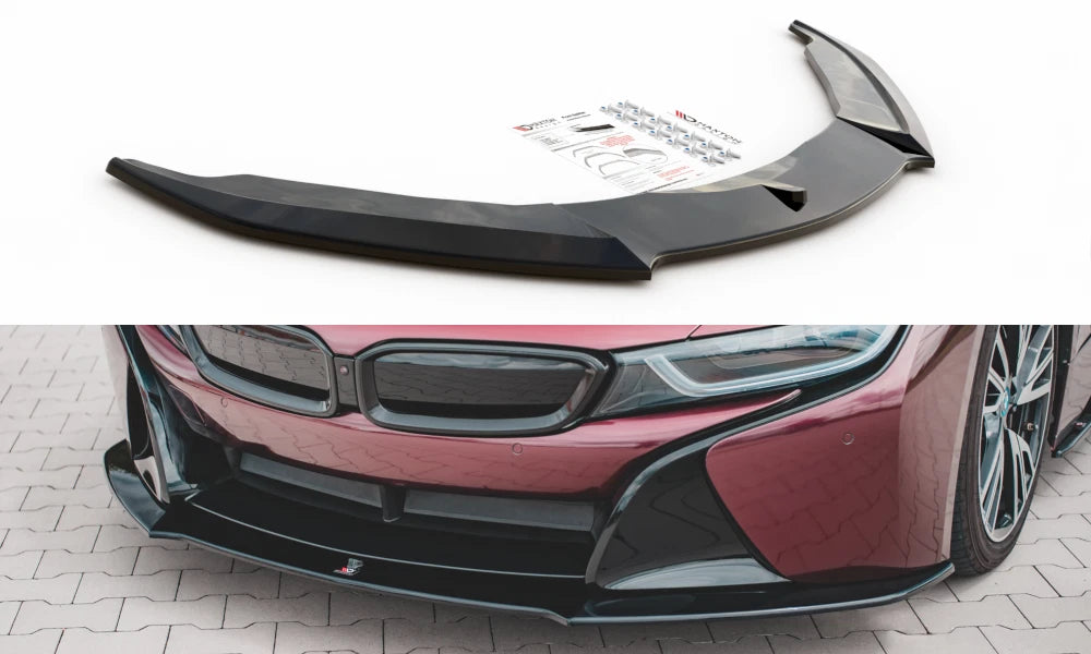 🔥ART.9327 SPLITTER SOTTO PARAURTI TUNING ANTERIORE PER BMW i8 NERO LUCIDO🔥