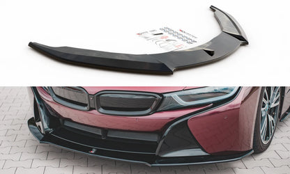 🔥ART.9327 SPLITTER SOTTO PARAURTI TUNING ANTERIORE PER BMW i8 NERO LUCIDO🔥