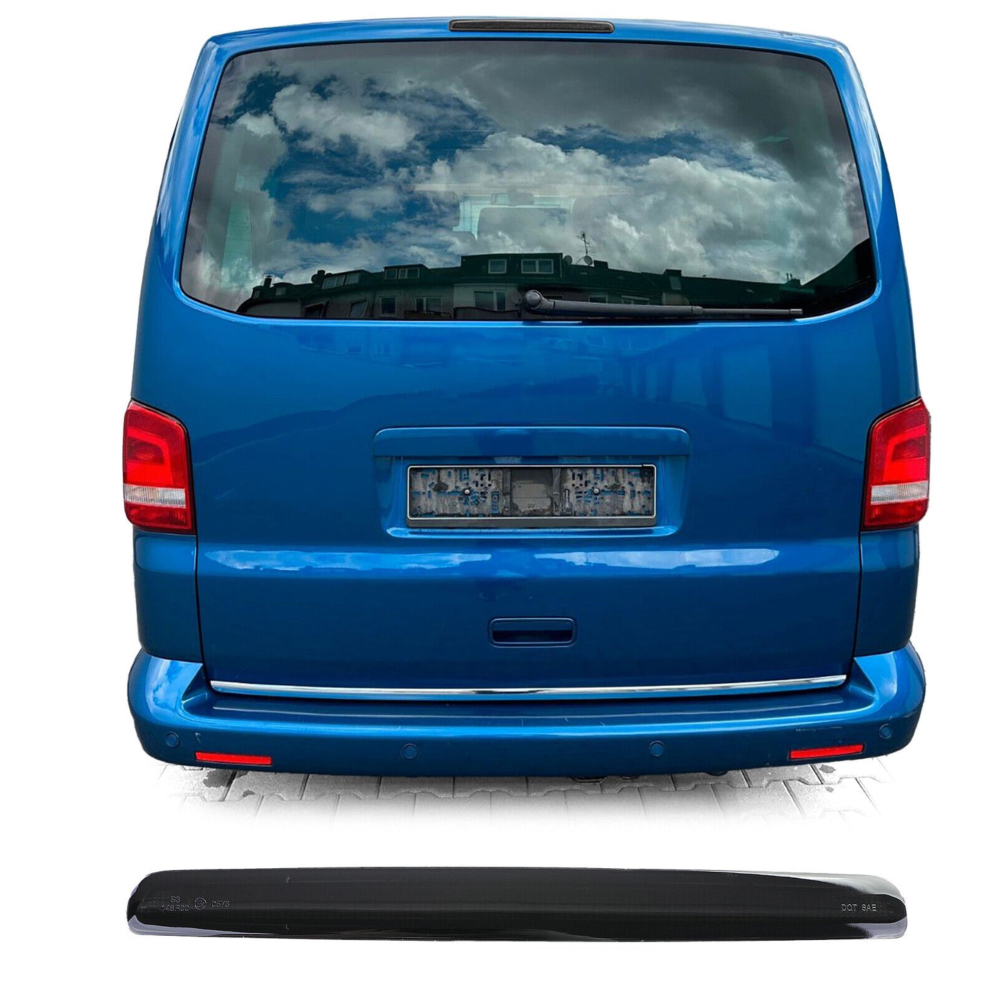 3. Third Brake Light LED Smoke Black Compatible for VW T5 03-15 with Tailgate 