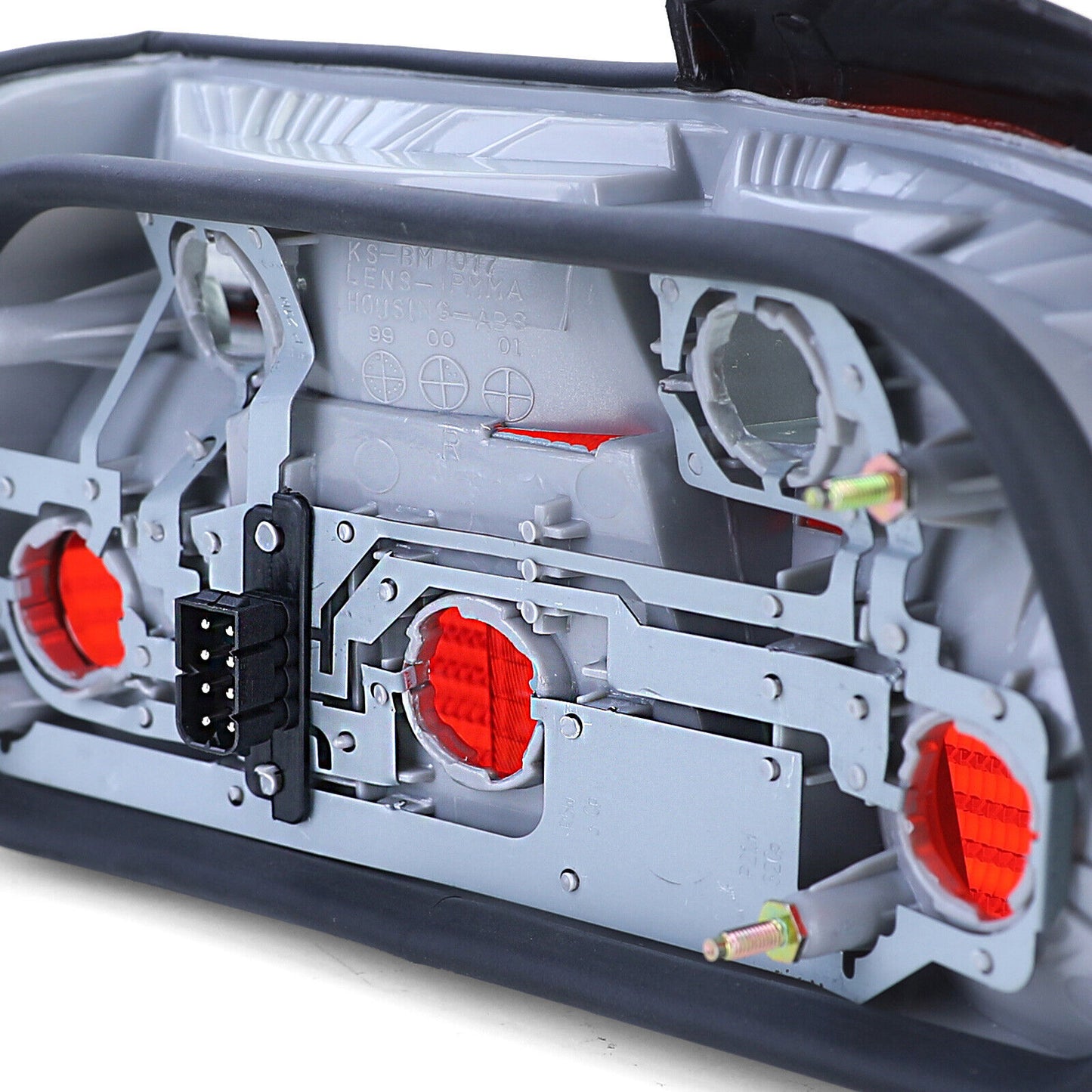 Coppia luci posteriori rosse nere adatte per BMW Serie 3 E36 Coupé Convertible 90-99