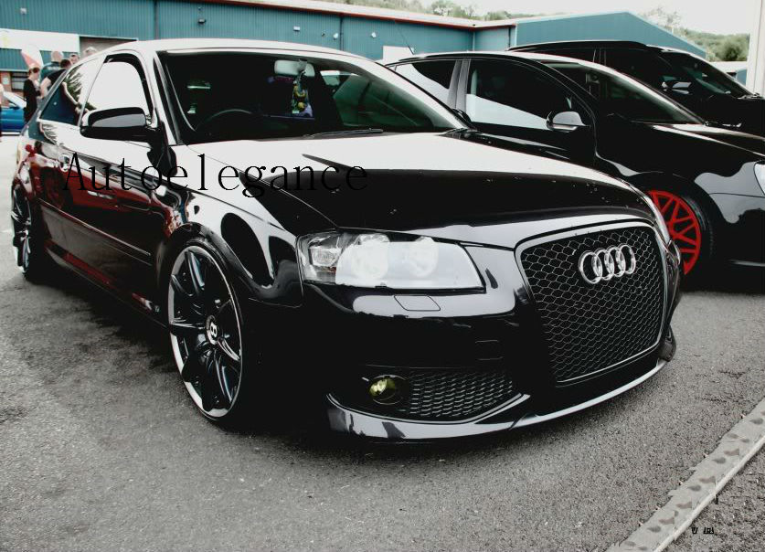 ⭐0029 GRIGLIA PER AUDI RS3 A3 8P 2004-2008 LOOK RS3 NERA BLACK⭐