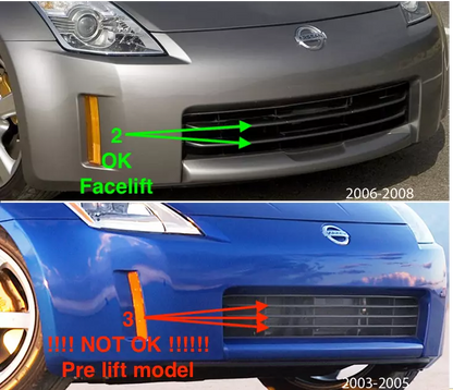 ❤️‍🔥SPLITTER ADATTO PER NISSAN 350Z FACELIFT❤️‍🔥