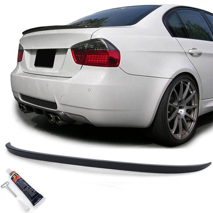 Matte Black Sport Rear Spoiler Suitable for BMW 3 Series E90 Sedan 05-11-
