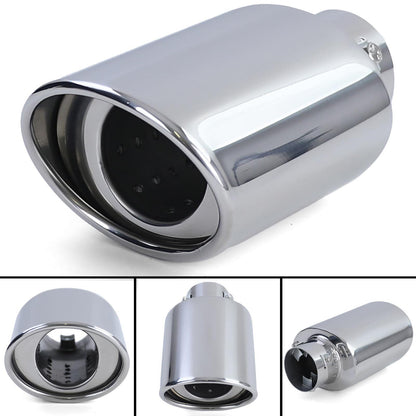 Rivestimento terminale scarico racing in acciaio inox per avvitabile ovale