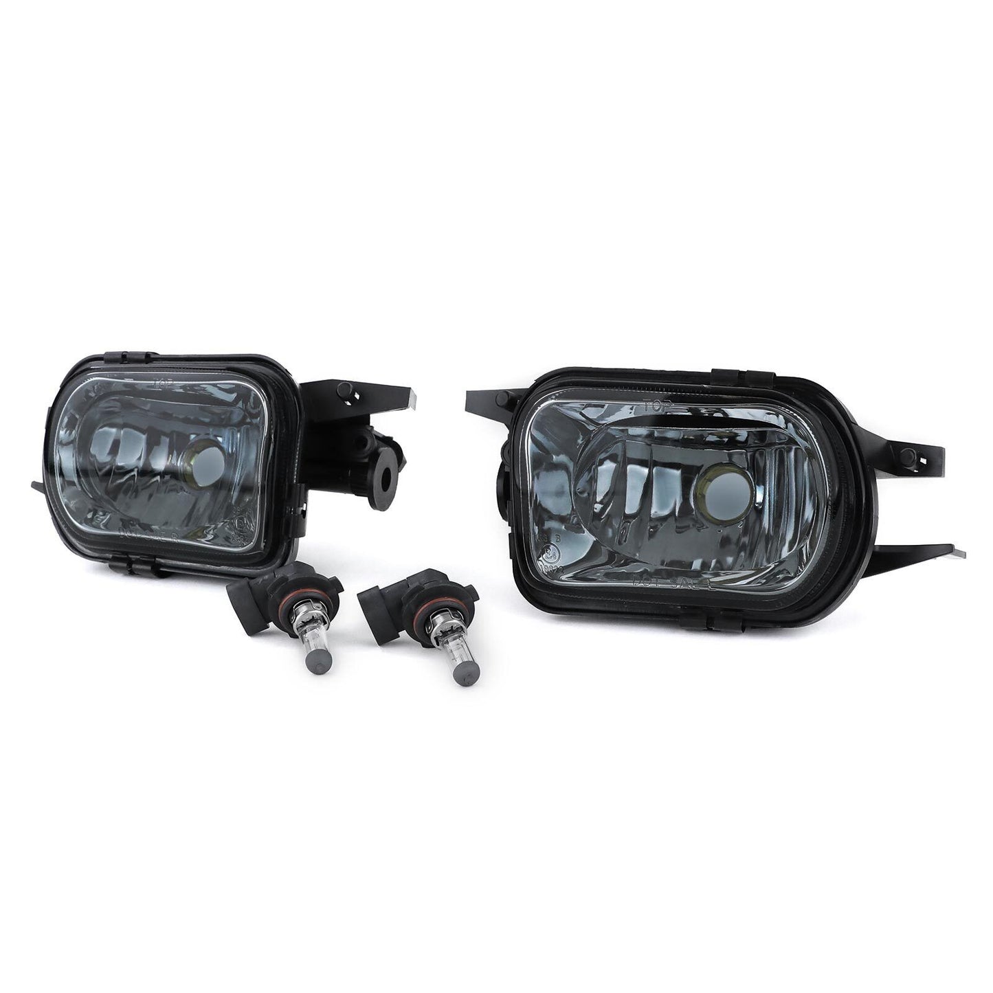 Set fendinebbia in vetro trasparente smoke nero aftermarket compatibile con Mercedes W203 CL203 C209 SLK R170