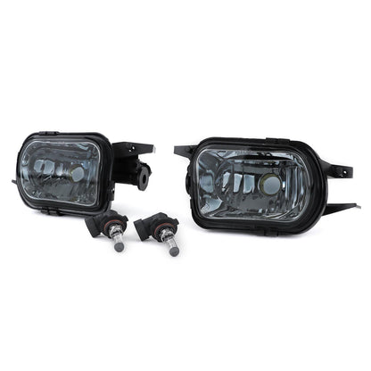 Set fendinebbia in vetro trasparente smoke nero aftermarket compatibile con Mercedes W203 CL203 C209 SLK R170