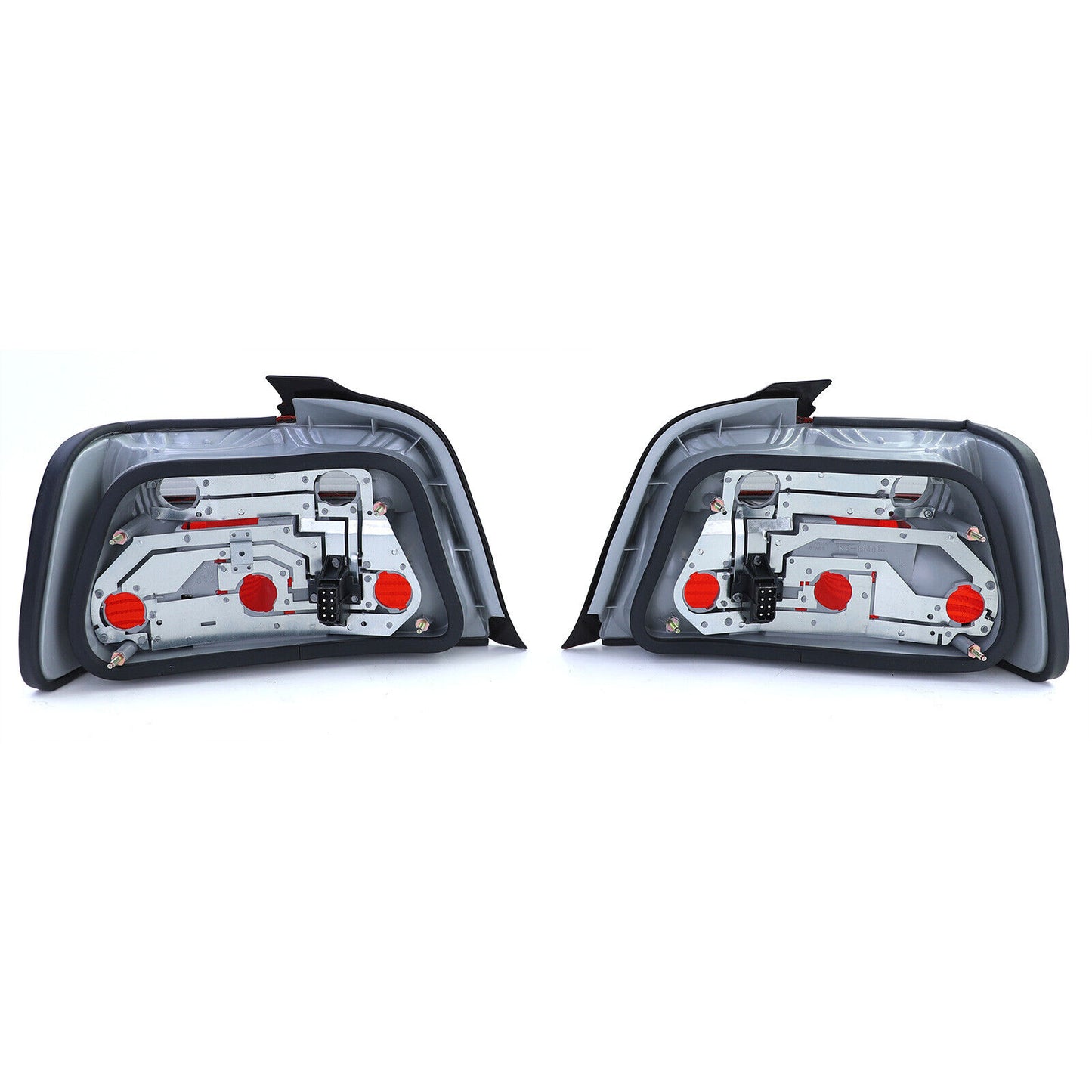 Fanali posteriori Rosso Nero Coppia compatibile per BMW Serie 3 E36 Berlina 90-99