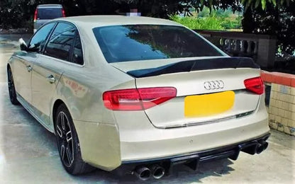 💯Carbon Fiber Rear Spoiler Fit For Audi A4 B8 Sedan 08-16💯 