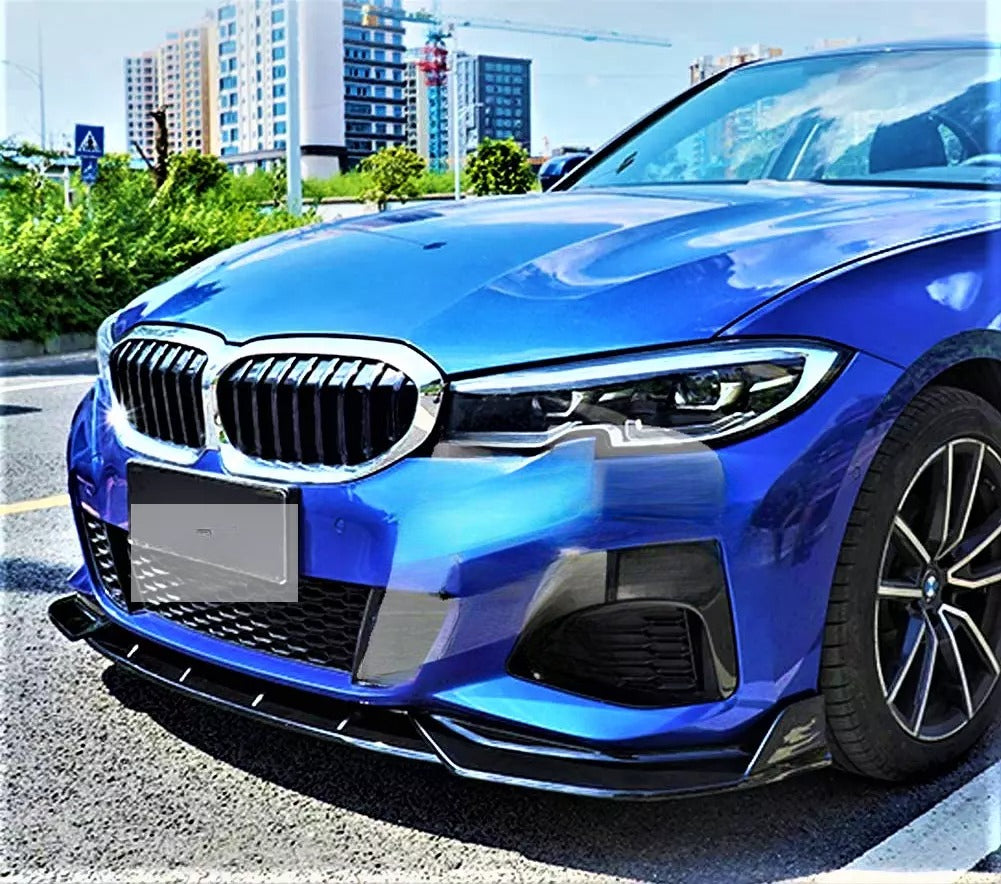 🧡Splitter Nero Lucido Adatto Per BMW Serie 3 G20 G21 M Sport Kit🧡