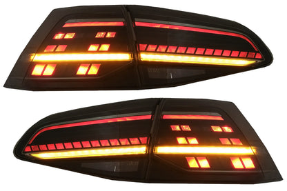 😍Fanali LED per VW Golf 7 e 7.5 VII 12-20 Facelift Retrofit G7.5 Look Dynamic😍
