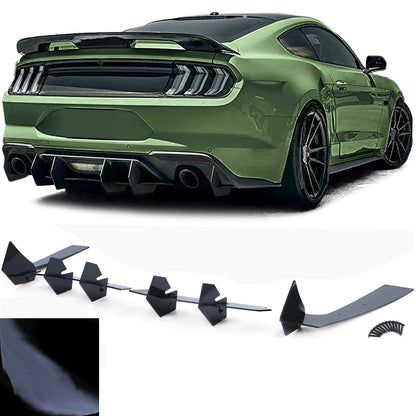 Diffusore posteriore sportivo CUP approccio nero lucido aftermarket compatibile con Ford Mustang GT MK6 dal 14