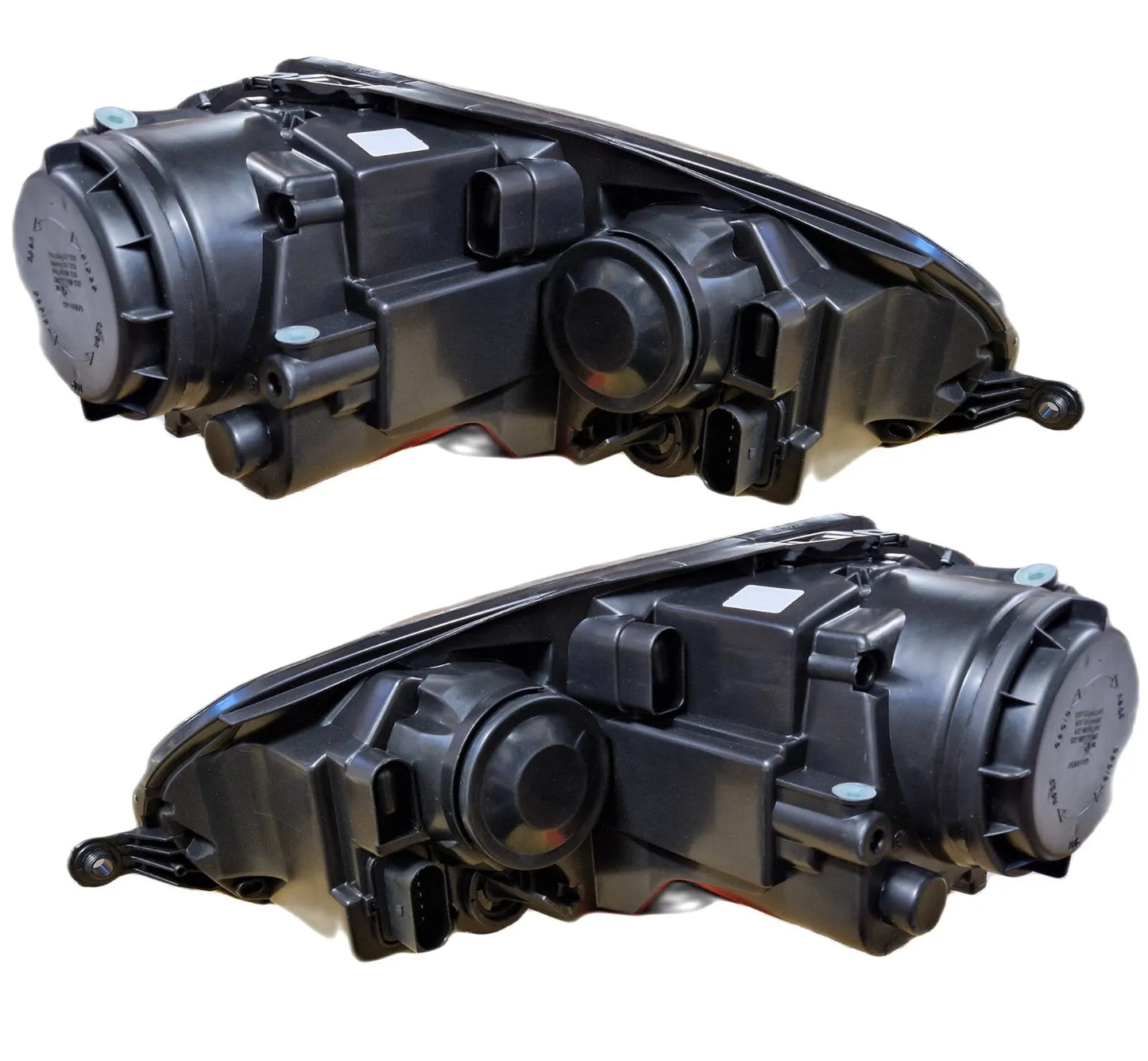 Fari vetro trasparente per VW Golf 5 V 03-09 nero look allo xeno sinistro destro H7