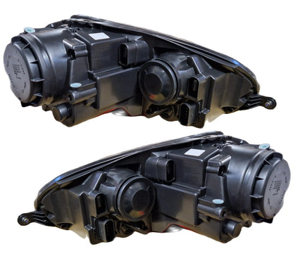 Fari vetro trasparente per VW Golf 5 V 03-09 nero look allo xeno sinistro destro H7