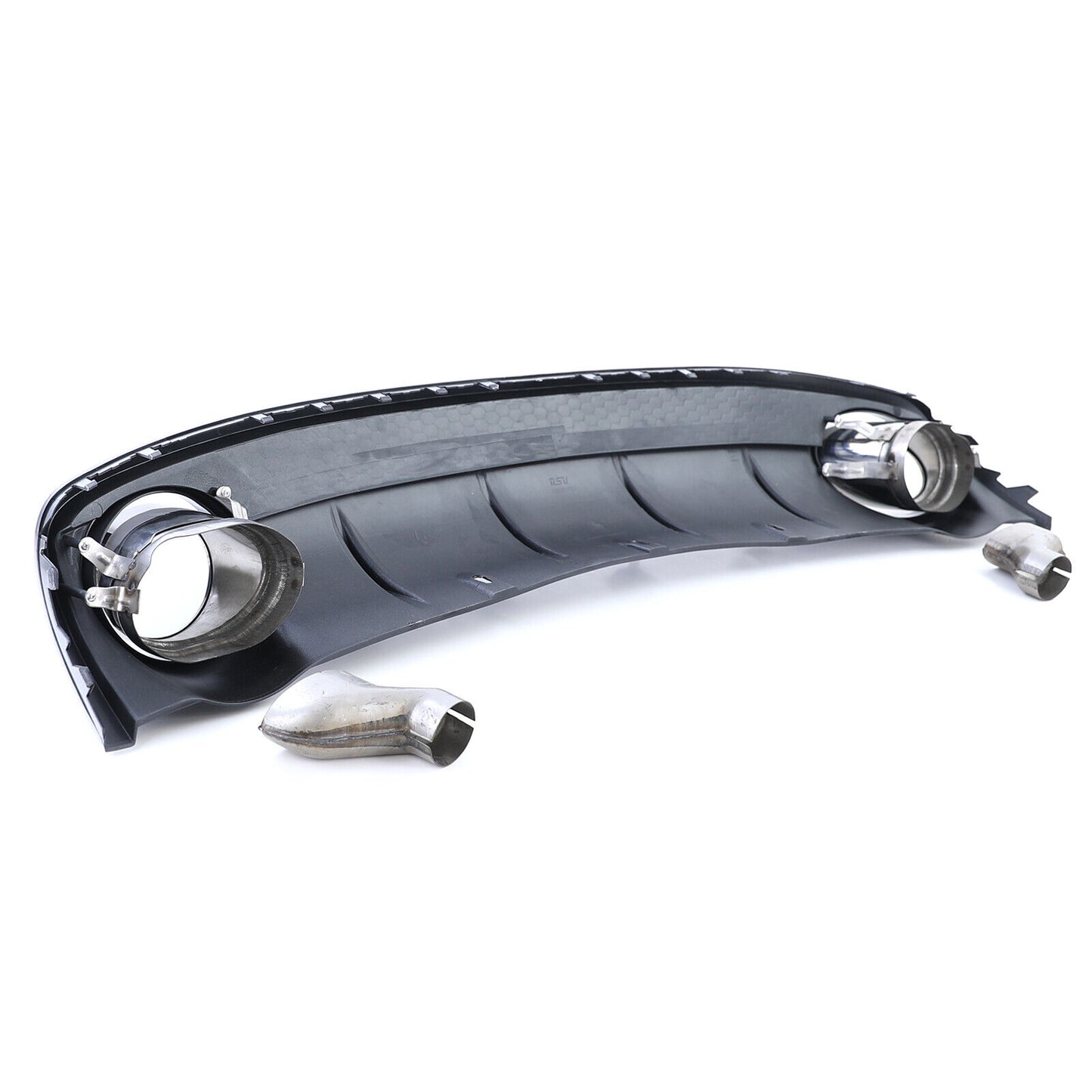 Rear Diffuser with Exhaust Tips for Audi A4 B8 Facelift 11-15 