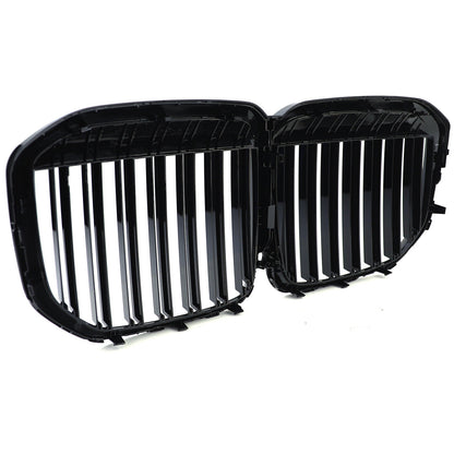 Performance Gloss Double Bar Radiator Grille Fit For BMW X7 G07 2019+ 