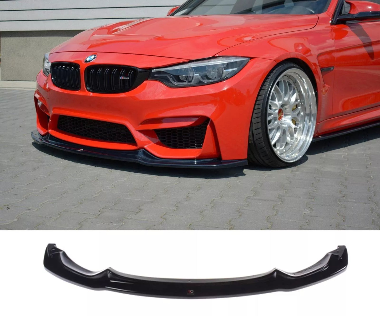 💫ART.3858 Splitter adatto per BMW F30 2012+ Look Vorst (Nero Lucido)💫
