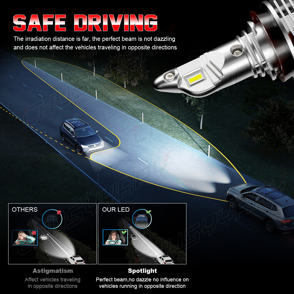 Per Nissan Sentra2013-2020 6000K 4pc LED Faro Abbagliante Abbagliante & Anabbagl