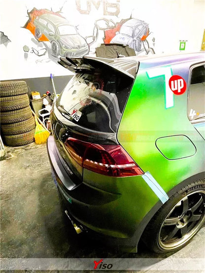 🤩Kit spoiler  nero lucido adatto per  VW Golf MK7 GTD GTI R🤩