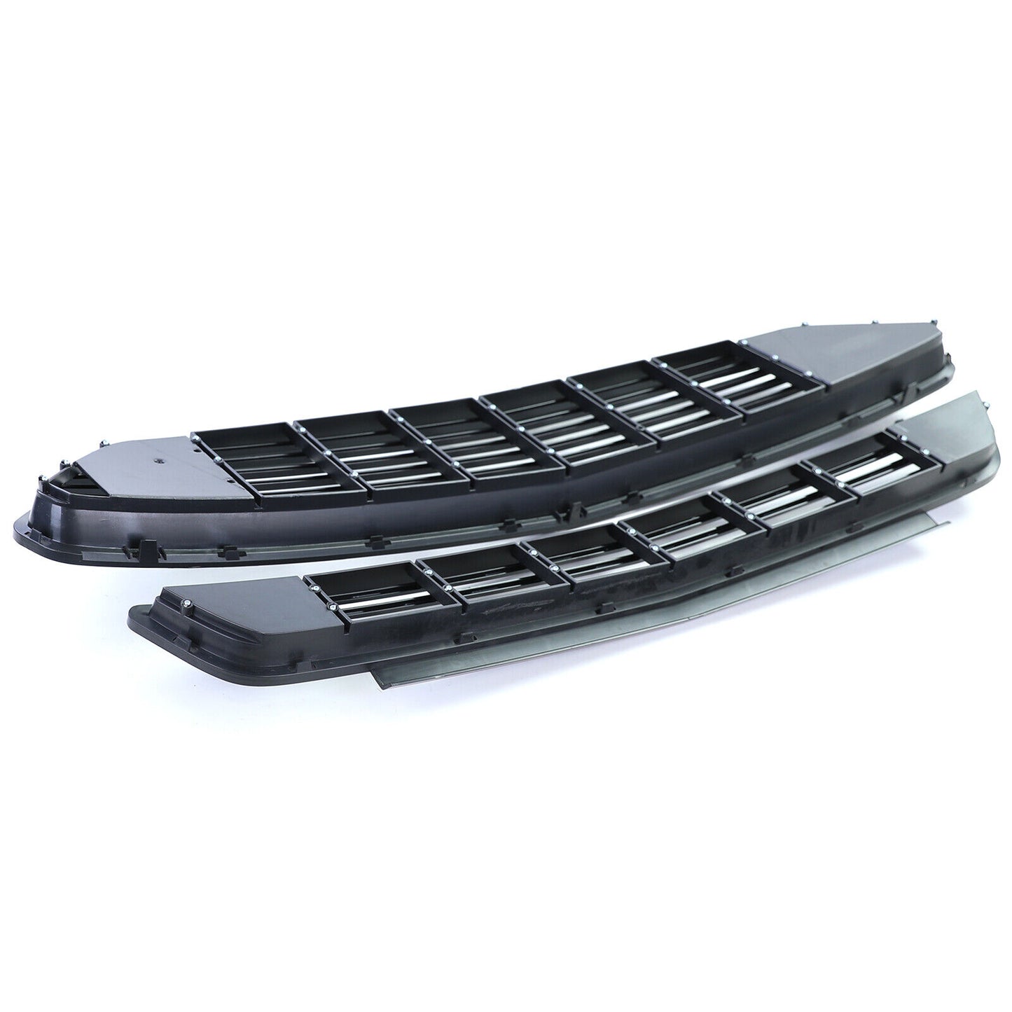 Griglia radiatore sportiva superiore e inferiore nera lucida per Ford Mustang 6