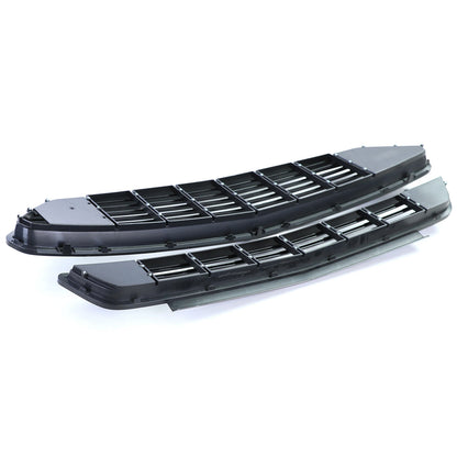 Griglia radiatore sportiva superiore e inferiore nera lucida per Ford Mustang 6