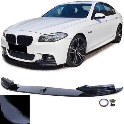 Spoiler anteriore Lip Performance Gloss aftermarket compatibile con BMW Serie 5 F10 F11 10-17
