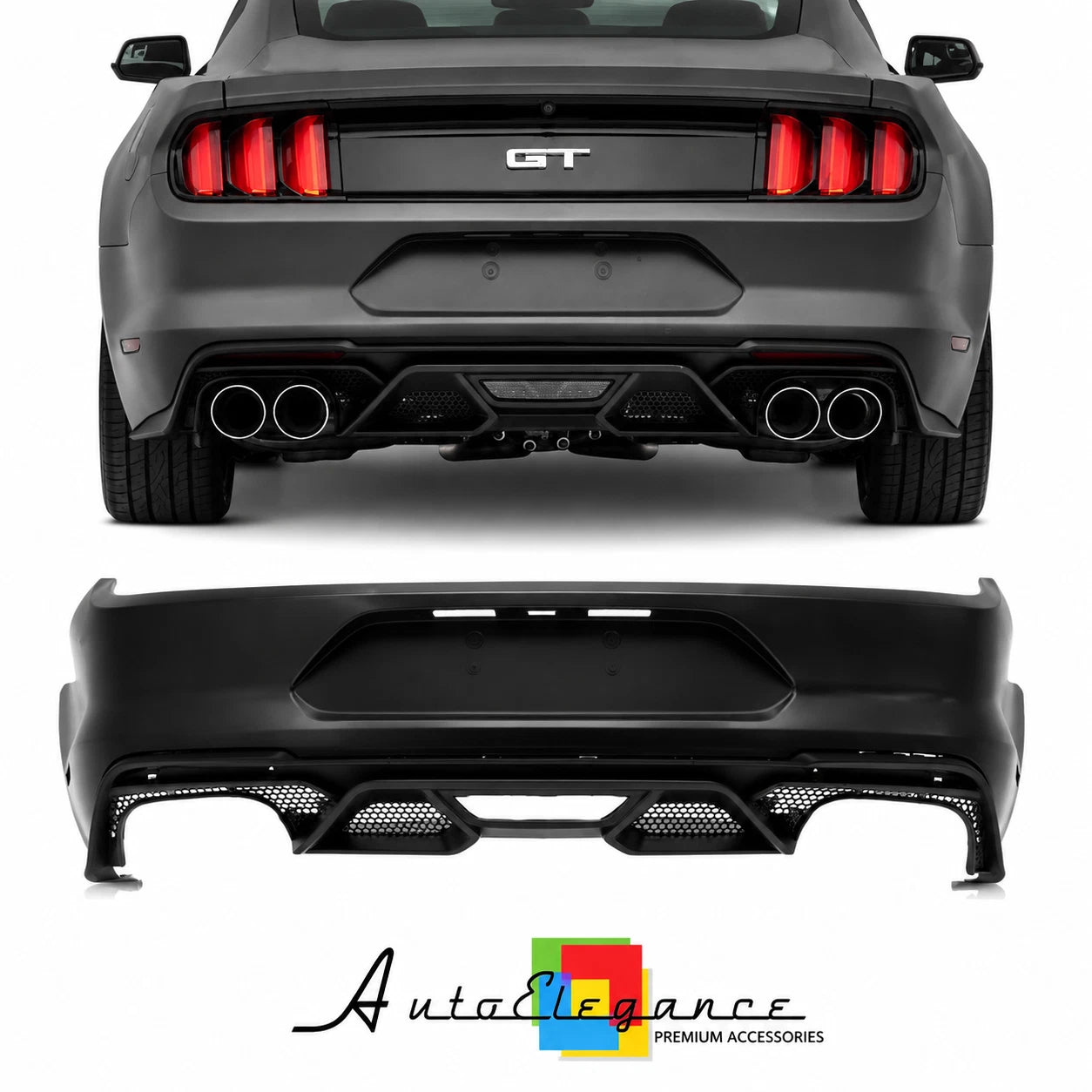 PARAURTI POSTERIORE FORD MUSTANG 15-17 LOOK GT500