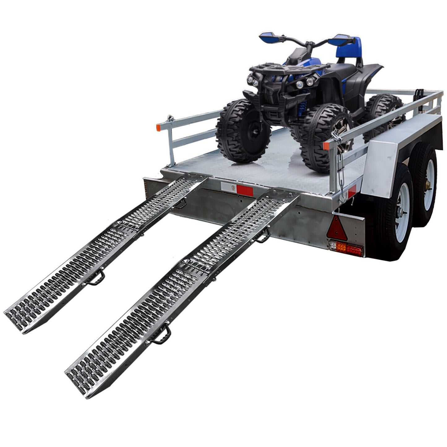 Pack of 2 Loading Ramps, Foldable 180cm for Quads and More, Max 