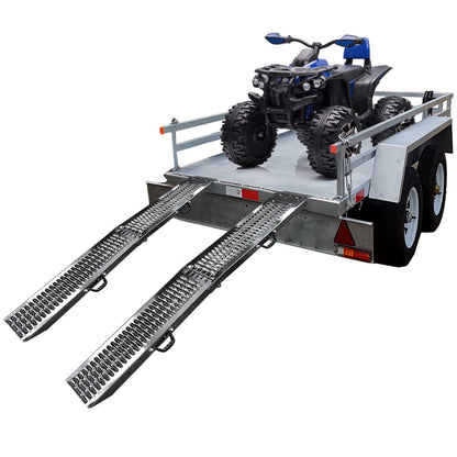Pack of 2 Loading Ramps, Foldable 180cm for Quads and More, Max 